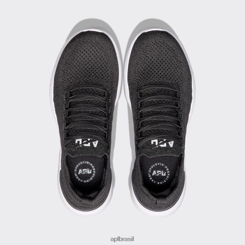 correndo APL brisa tecnológica 38 preto/branco metálico homens PRHR24836