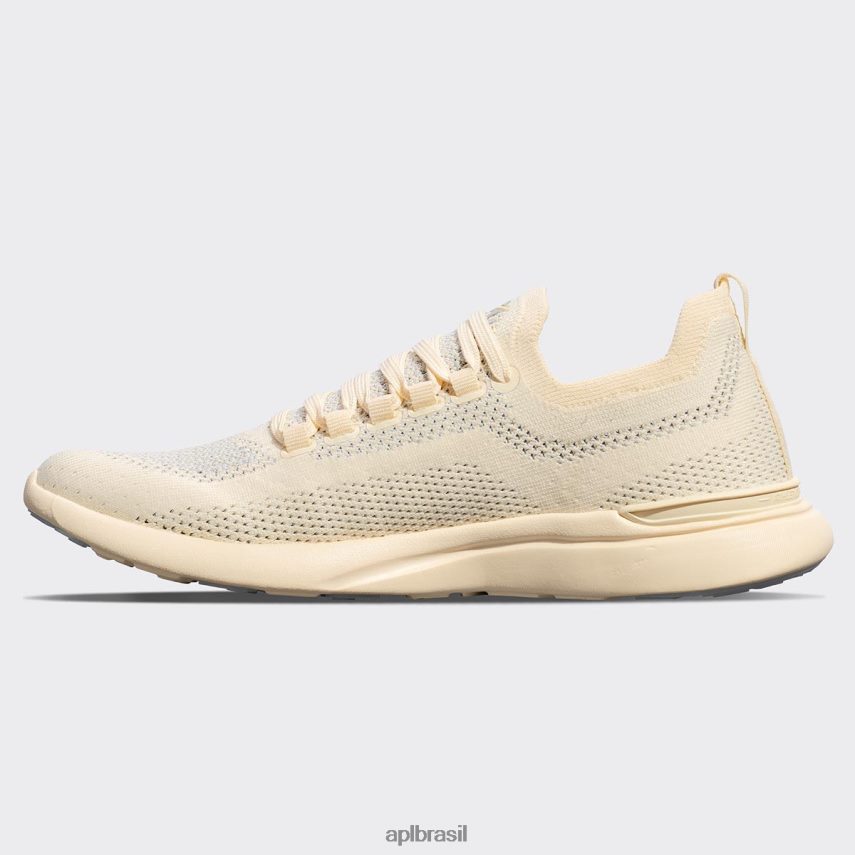 correndo APL brisa tecnológica 39 baunilha/prata metálico/branco homens PRHR24889