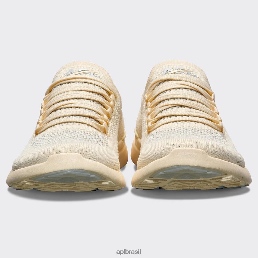 correndo APL brisa tecnológica 39 baunilha/prata metálico/branco homens PRHR24889