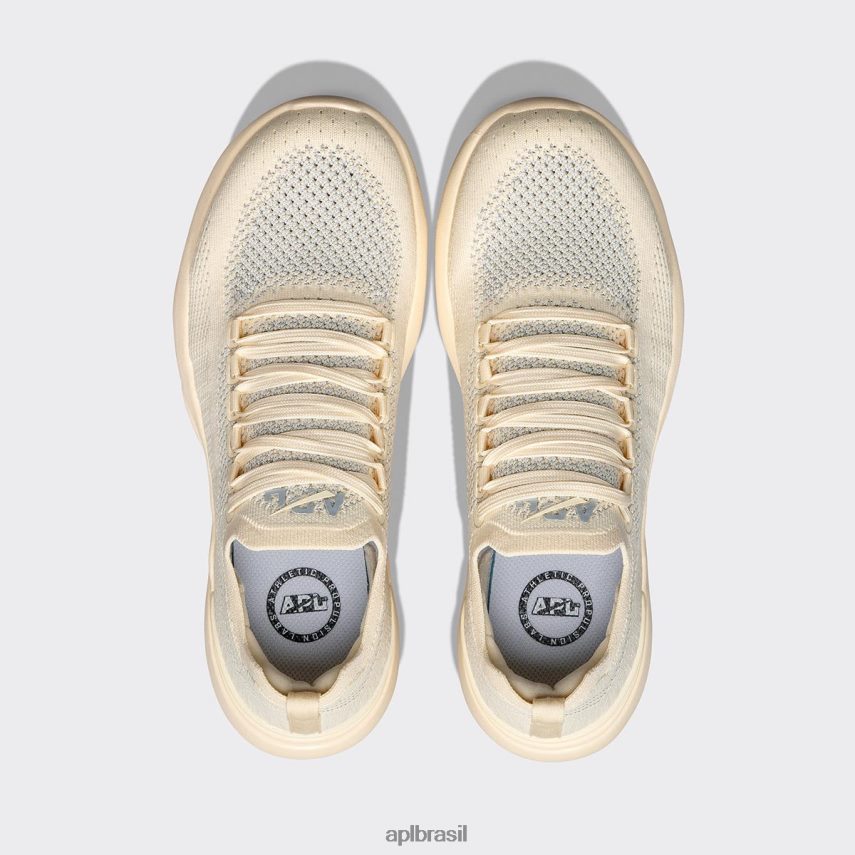 correndo APL brisa tecnológica 39 baunilha/prata metálico/branco homens PRHR24889