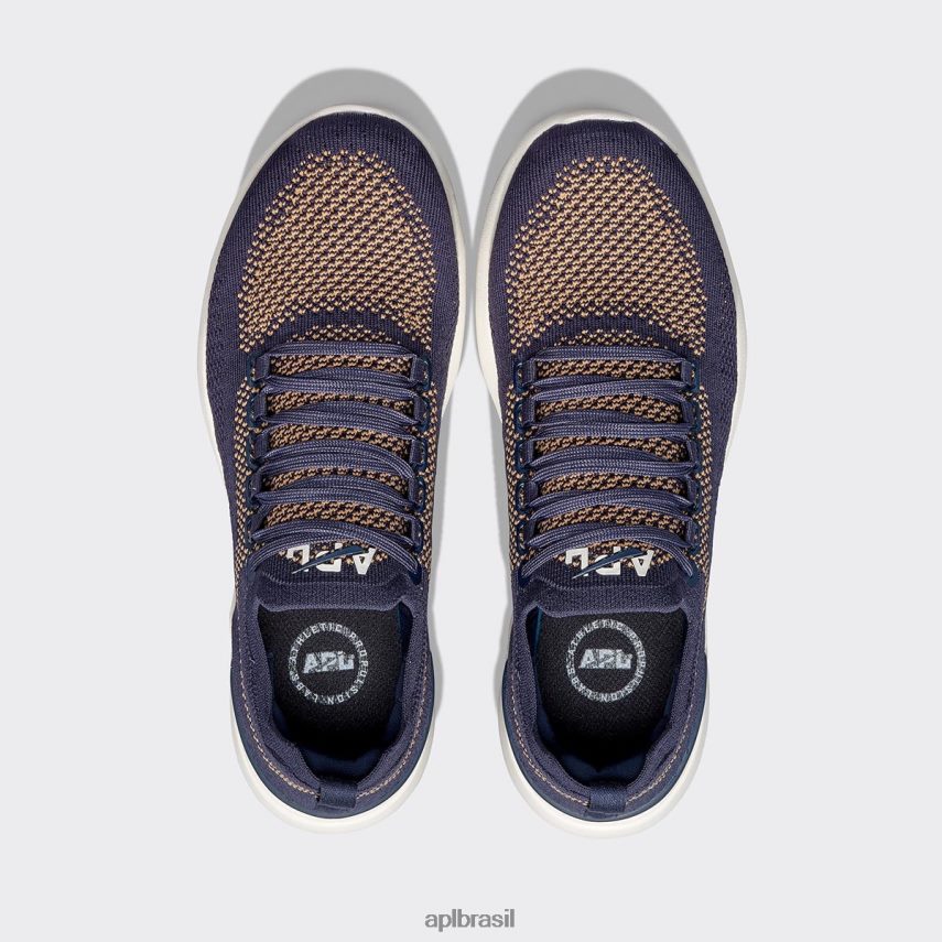 correndo APL brisa tecnológica 39 meia-noite/castanho/marfim homens PRHR24897