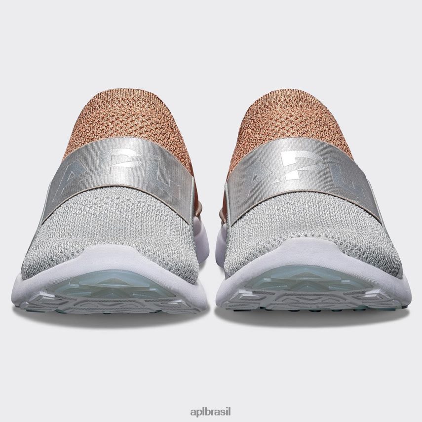 correndo APL felicidade tecnológica 31 ouro rosa/prata metálico/branco homens PRHR24805