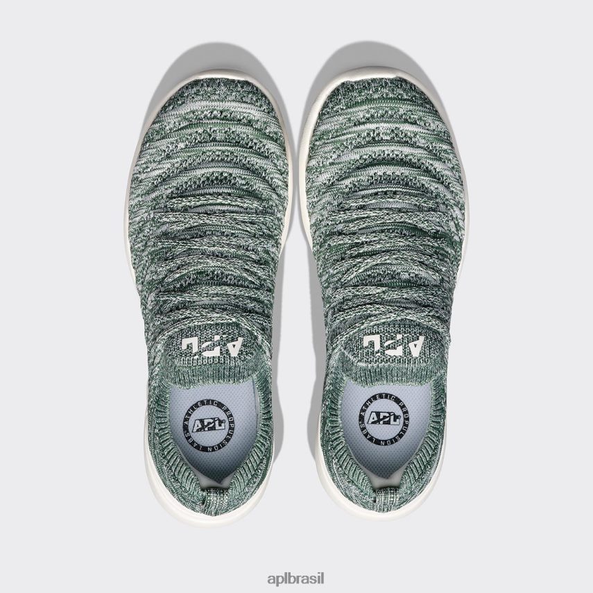 correndo APL onda tecnológica 63 marfim/grande verde/melange homens PRHR24895