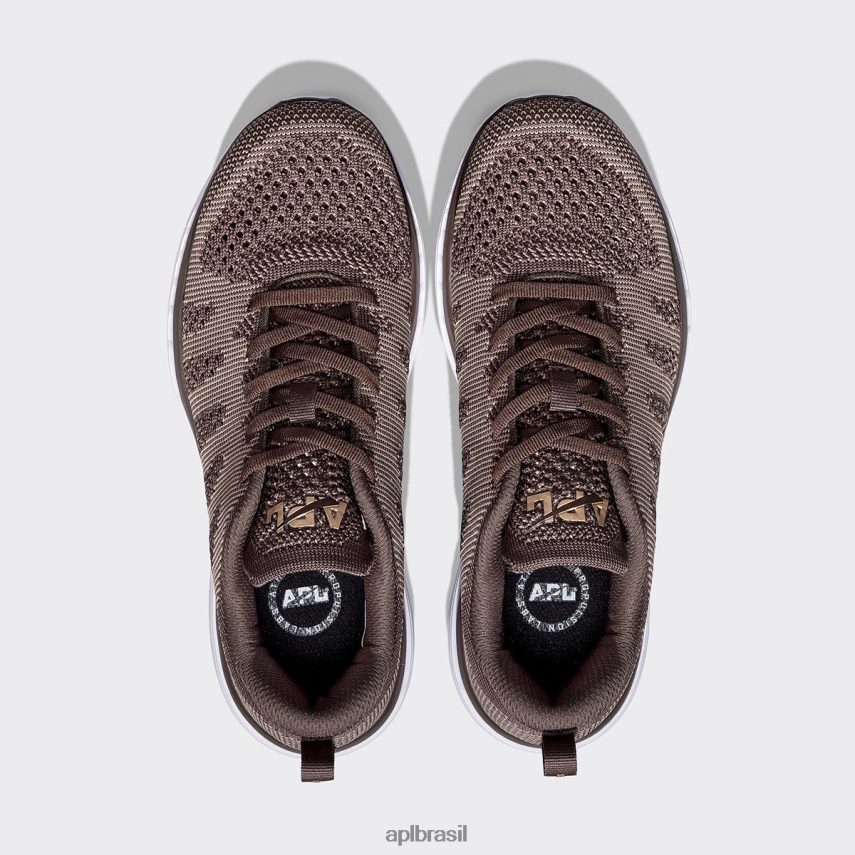 correndo APL techloom profissional 49 chocolate/amêndoa/branco homens PRHR24844