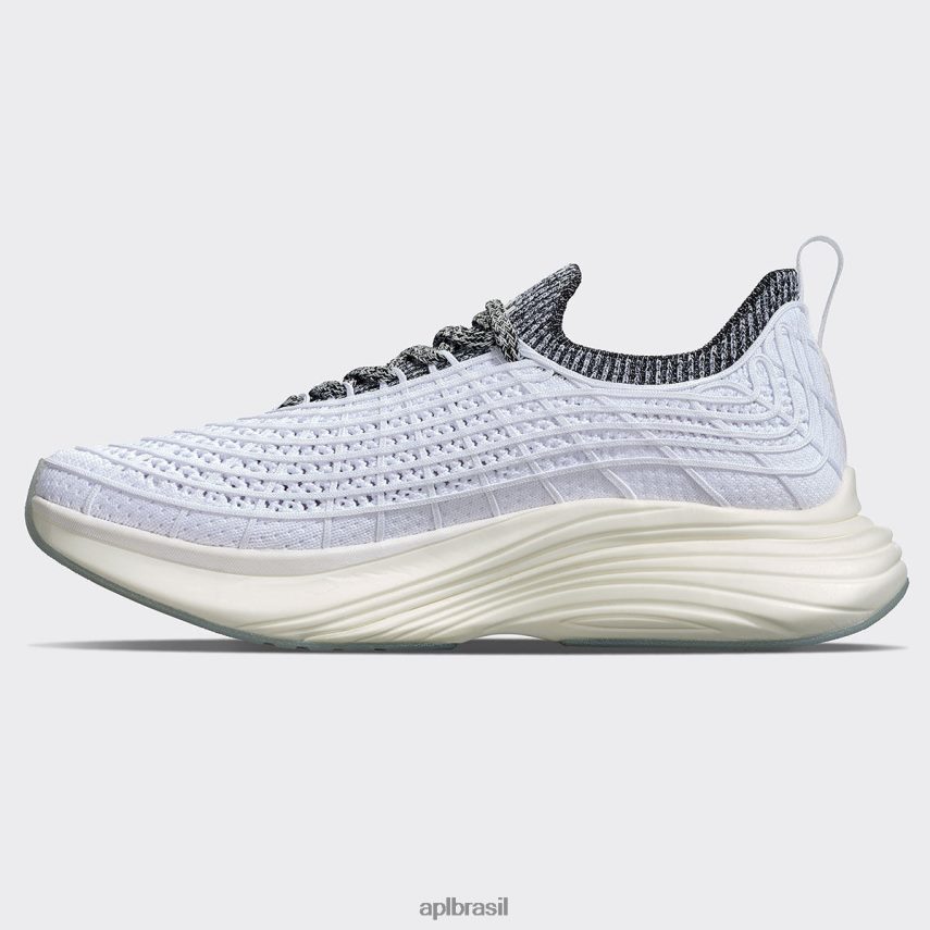 correndo APL tirolesa techloom 68 branco/preto/branco melange homens PRHR24744