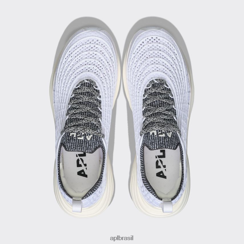 correndo APL tirolesa techloom 68 branco/preto/branco melange homens PRHR24744