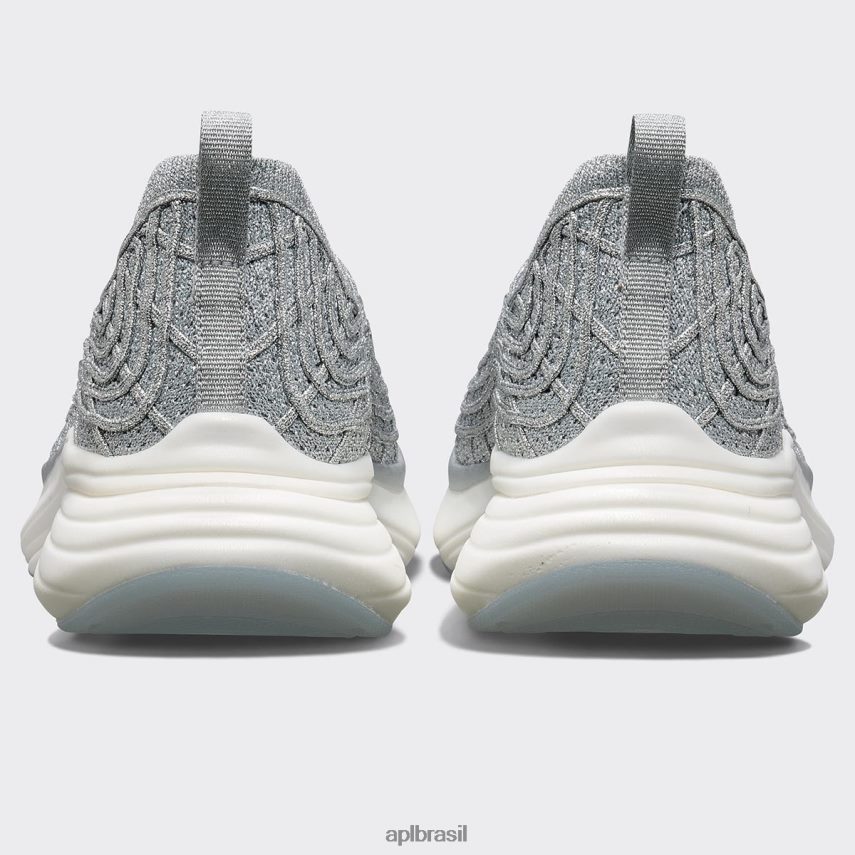 correndo APL tirolesa techloom 69 prata metálico/branco homens PRHR24855