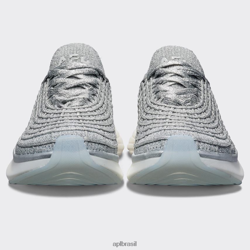 correndo APL tirolesa techloom 69 prata metálico/branco homens PRHR24855