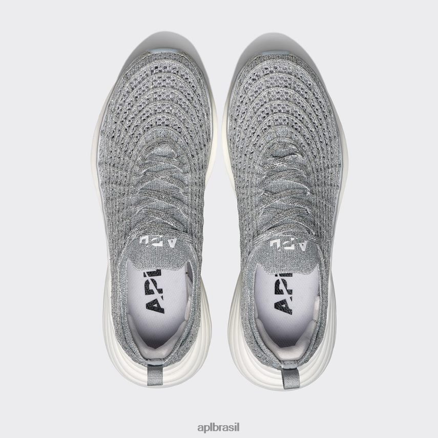 correndo APL tirolesa techloom 69 prata metálico/branco homens PRHR24855