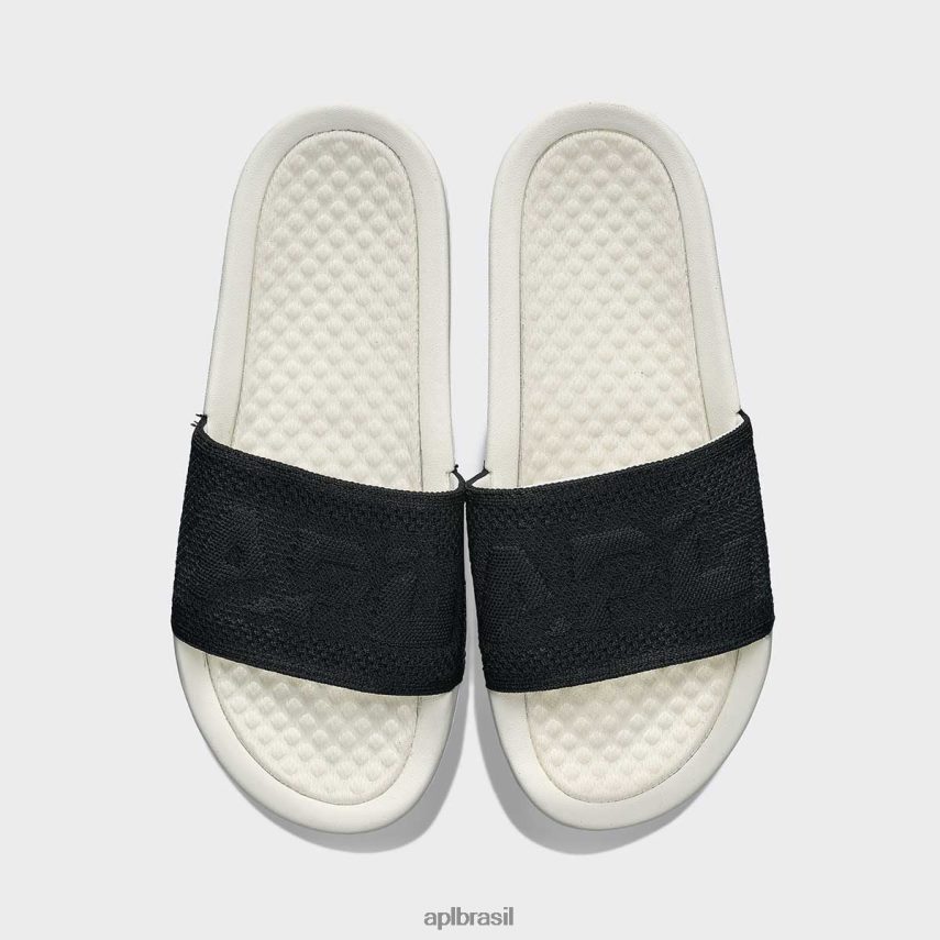 diapositivos APL grande logotipo techloom slide 5 marfim/preto homens PRHR24994