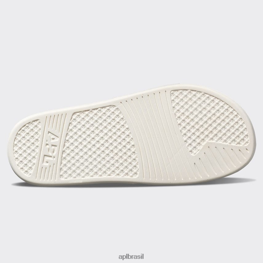 diapositivos APL grande logotipo techloom slide 8 marfim/praia homens PRHR241068