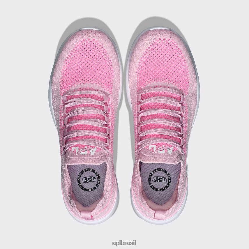 correndo APL brisa tecnológica 34 rosa suave/rosa fusão/branco mulheres PRHR2458