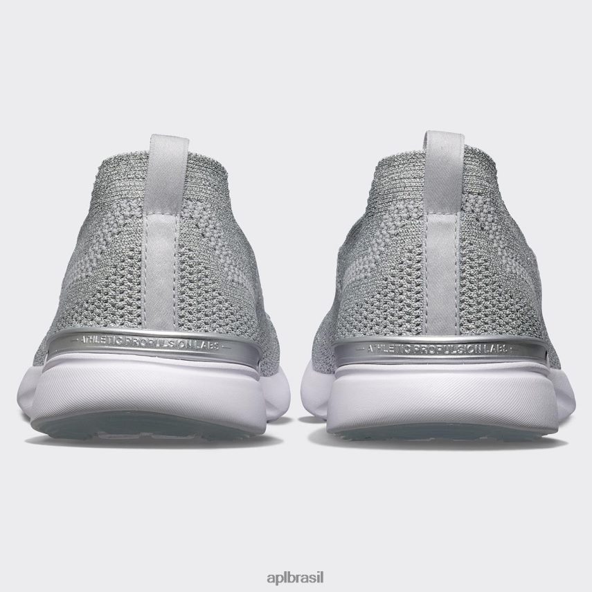 correndo APL brisa tecnológica 35 prata metálico/branco mulheres PRHR24188