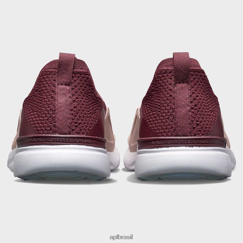 correndo APL felicidade tecnológica 24 bordô/pó de rosas/praia mulheres PRHR2463