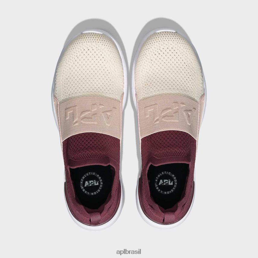 correndo APL felicidade tecnológica 24 bordô/pó de rosas/praia mulheres PRHR2463