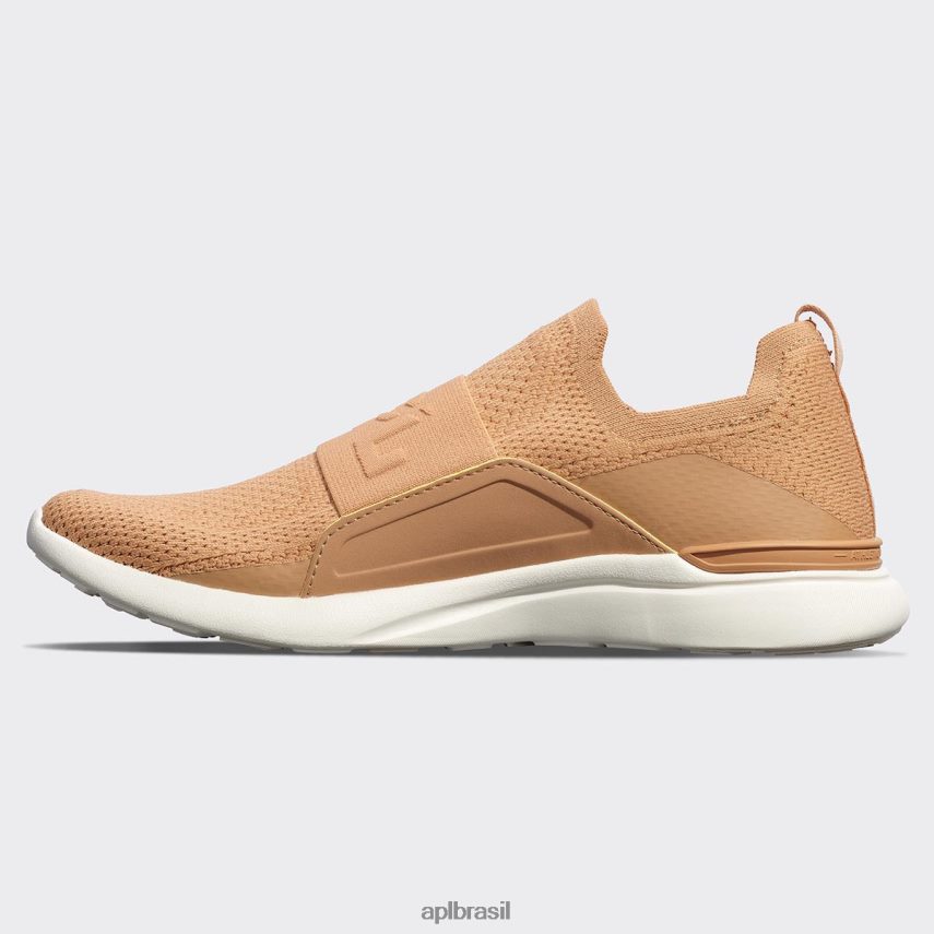 correndo APL felicidade tecnológica 25 bege/marfim mulheres PRHR24174