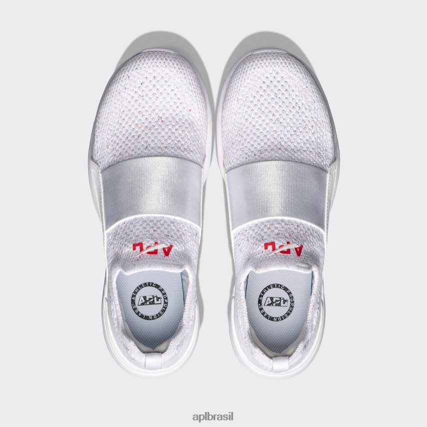 correndo APL felicidade tecnológica 25 branco/confete mulheres PRHR24123