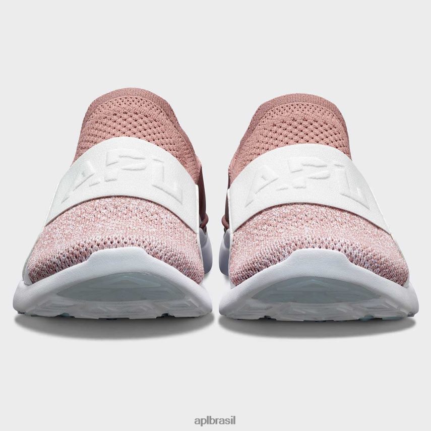 correndo APL felicidade tecnológica 25 madeira de praia/branco/melange mulheres PRHR24114