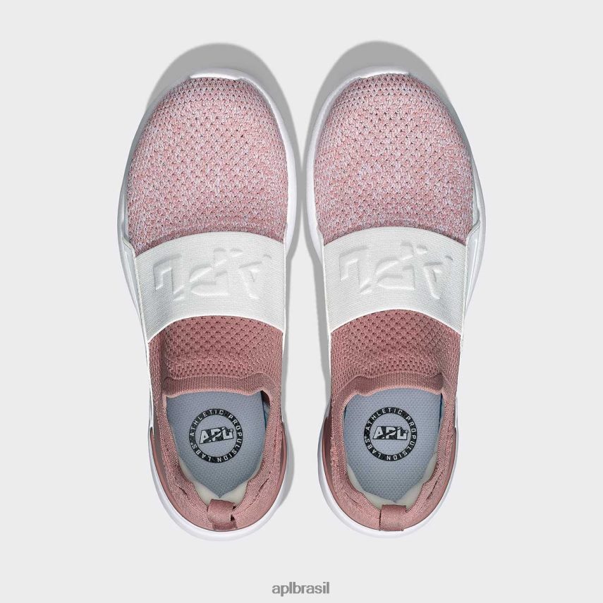 correndo APL felicidade tecnológica 25 madeira de praia/branco/melange mulheres PRHR24114