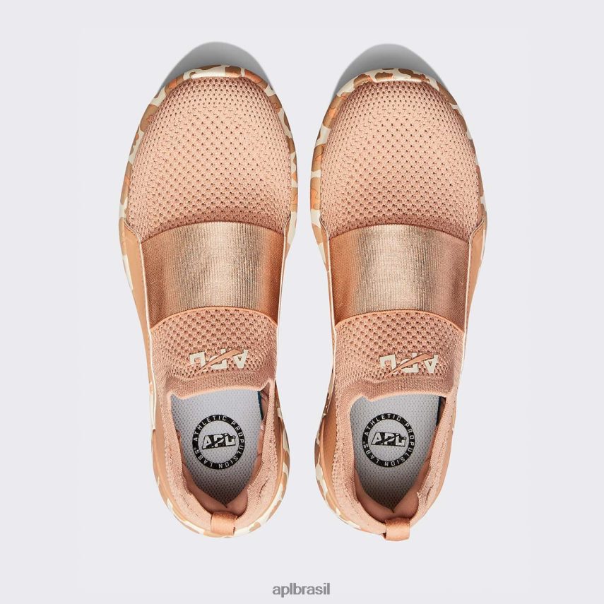 correndo APL felicidade tecnológica 27 caramelo/amêndoa/leopardo mulheres PRHR24257