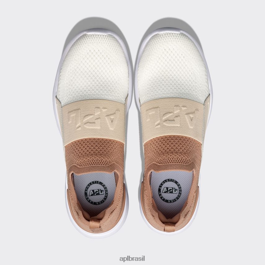 correndo APL felicidade tecnológica 27 caramelo/pergaminho/marfim mulheres PRHR24245