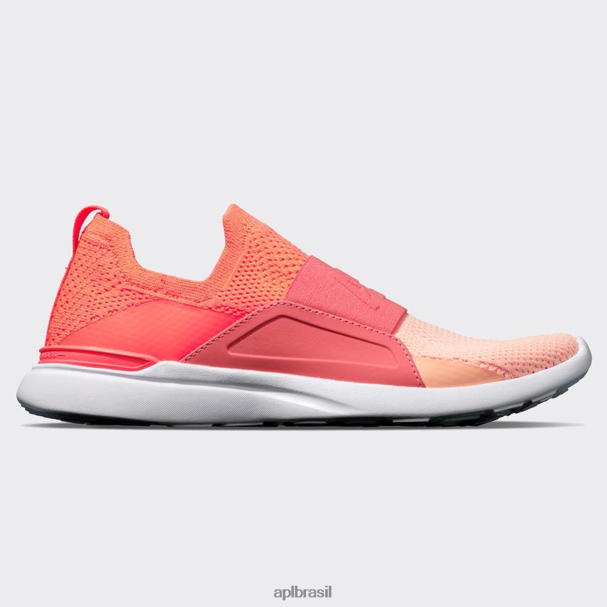 laser vermelho/coral de fogo/pêssego desbotado