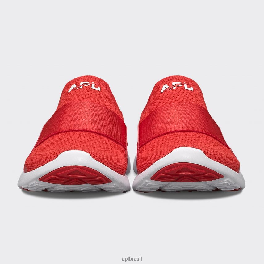 correndo APL felicidade tecnológica 28 vermelho branco mulheres PRHR24325