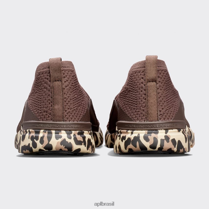 correndo APL felicidade tecnológica 30 chocolate/leopardo mulheres PRHR24403