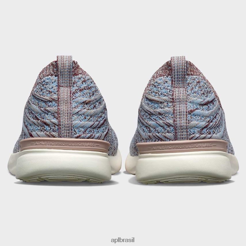 correndo APL onda tecnológica 57 bordô/ar fresco/melange mulheres PRHR2482