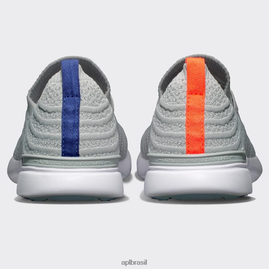 correndo APL onda tecnológica 58 cinza aço/vermelho impulsivo/neblina azul mulheres PRHR24202