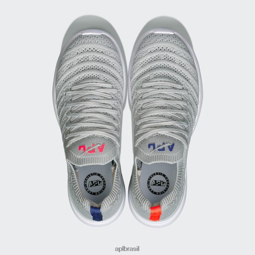 correndo APL onda tecnológica 58 cinza aço/vermelho impulsivo/neblina azul mulheres PRHR24202