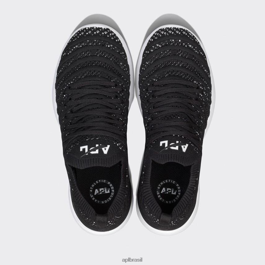 correndo APL onda tecnológica 59 Preto branco mulheres PRHR24320