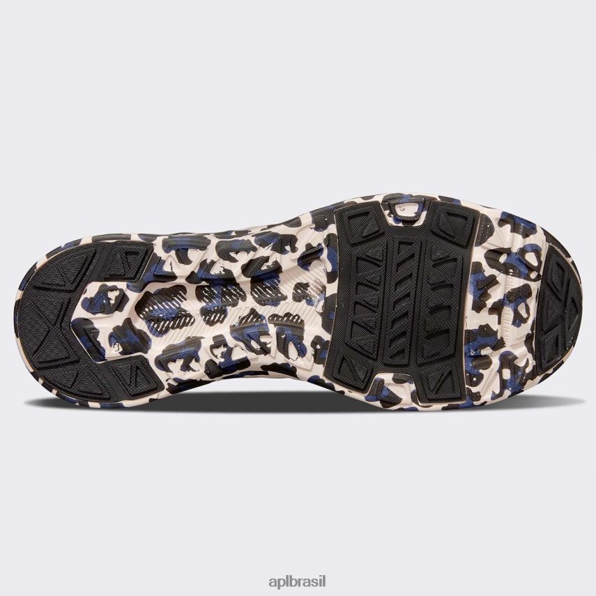correndo APL onda tecnológica 59 creme/preto/leopardo mulheres PRHR24258
