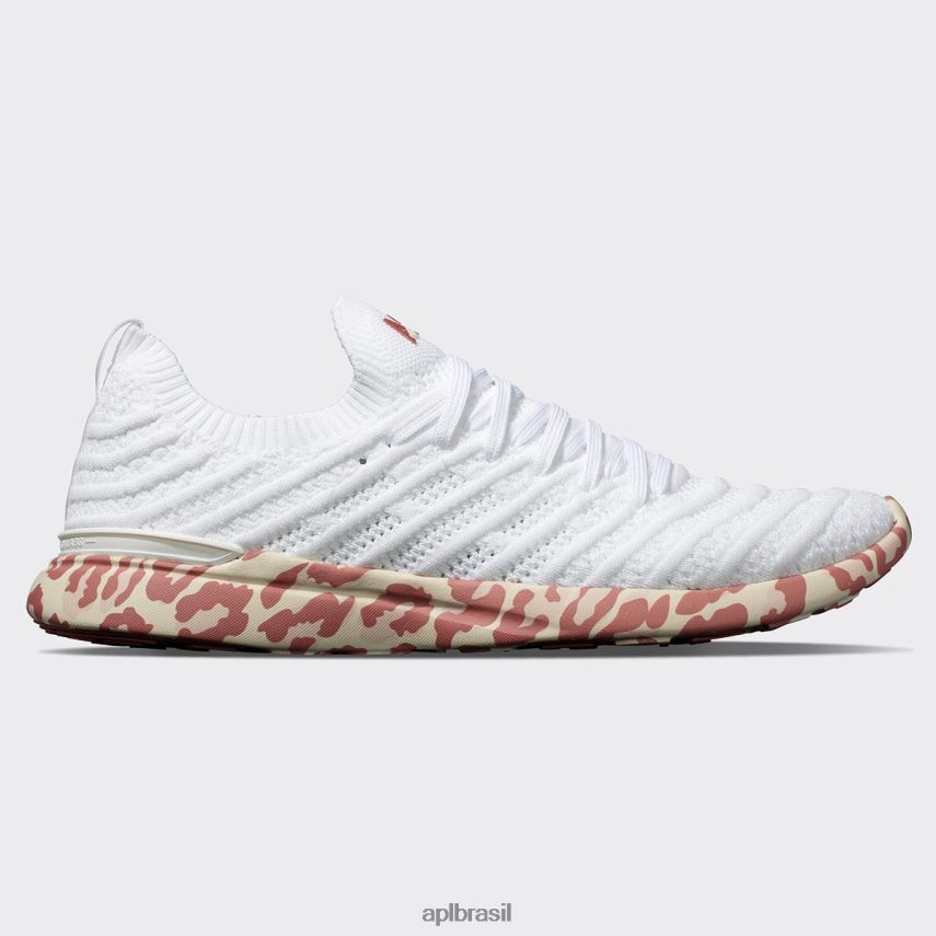 correndo APL onda tecnológica 61 branco/cedro/leopardo mulheres PRHR24424