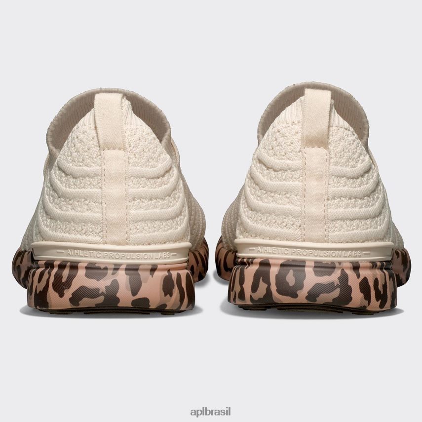 correndo APL onda tecnológica 61 pergaminho/caramelo/leopardo mulheres PRHR24437