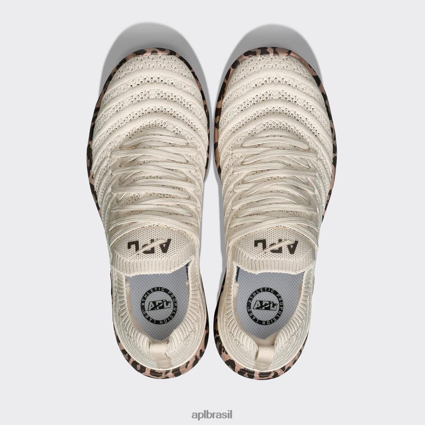 correndo APL onda tecnológica 61 pergaminho/caramelo/leopardo mulheres PRHR24437