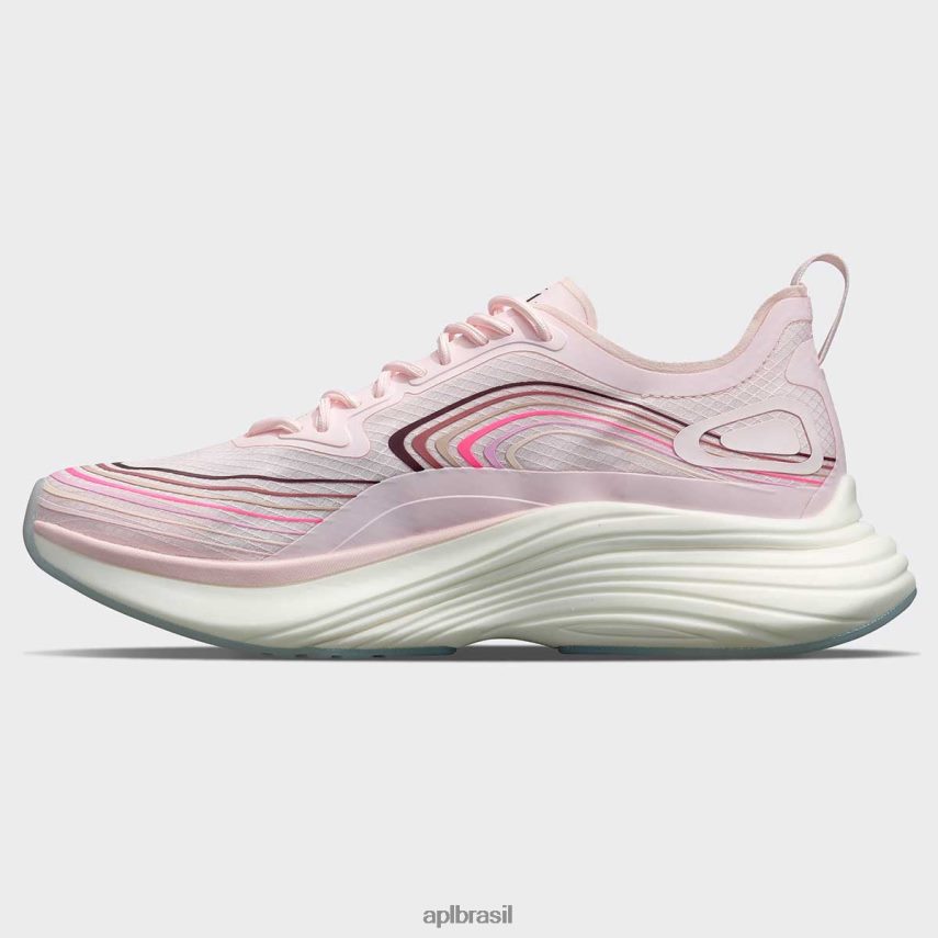 correndo APL simplificar 18 rosa branqueado/bordô/branco mulheres PRHR2464