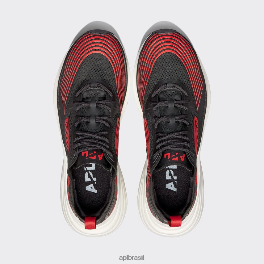 correndo APL simplificar 20 preto/vermelho/branco mulheres PRHR24222