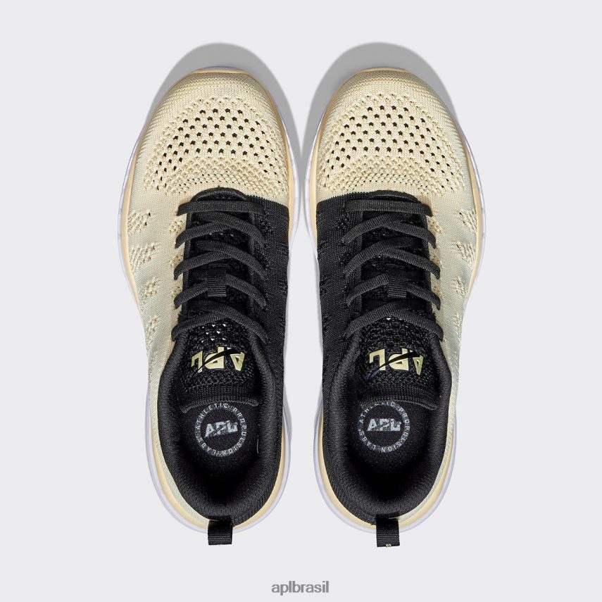 correndo APL techloom profissional 46 baunilha/preto/branco mulheres PRHR24155