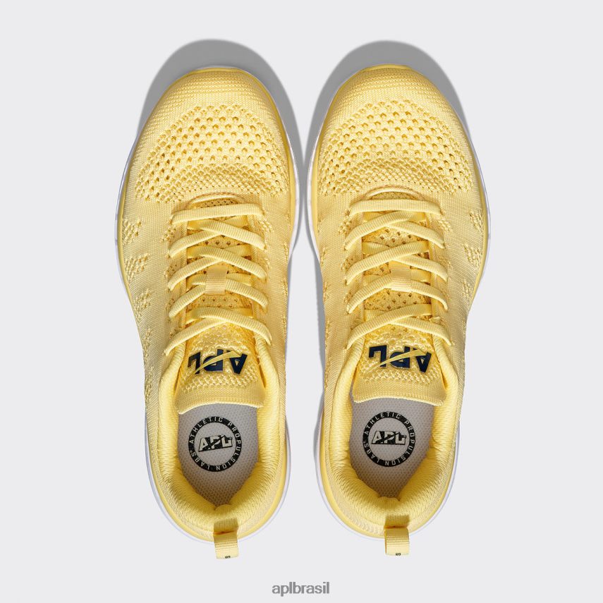 correndo APL techloom profissional 46 raspas de limão/meia-noite/branco mulheres PRHR2447