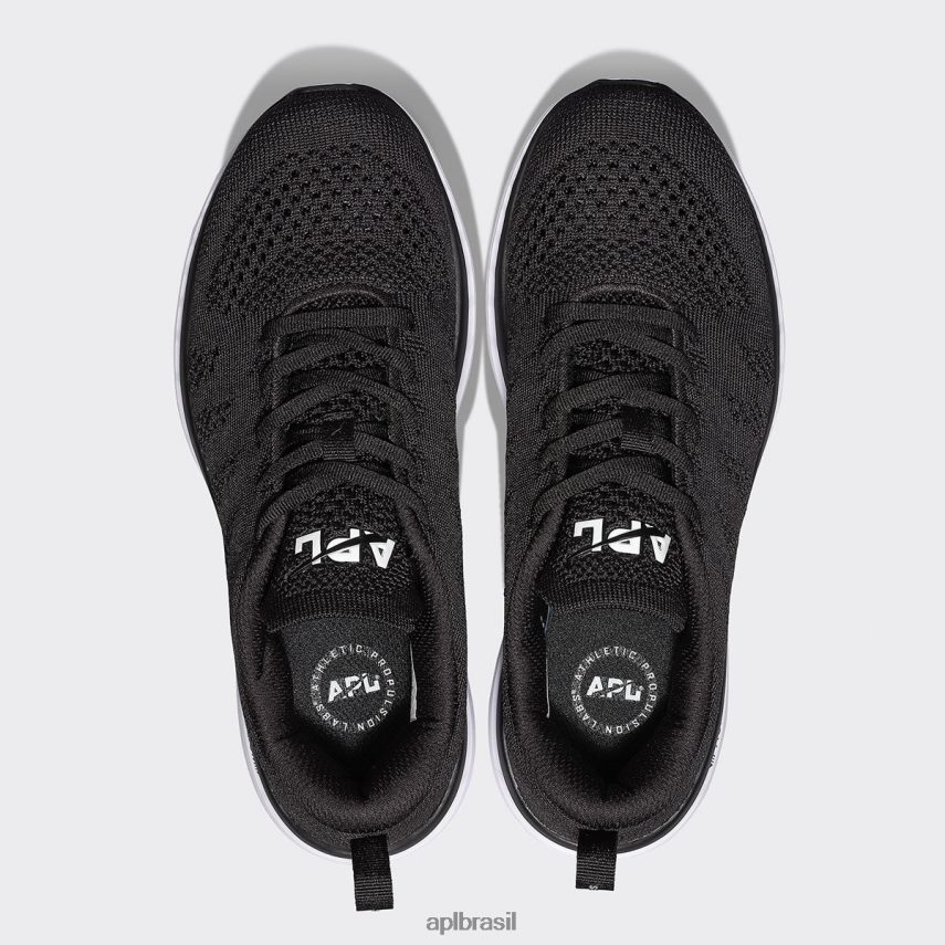 correndo APL techloom profissional 47 preto/branco/goma mulheres PRHR24295