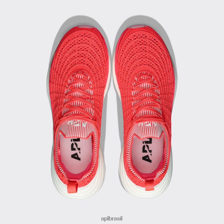 correndo APL tirolesa techloom 64 magenta/marfim/com nervuras mulheres PRHR2434