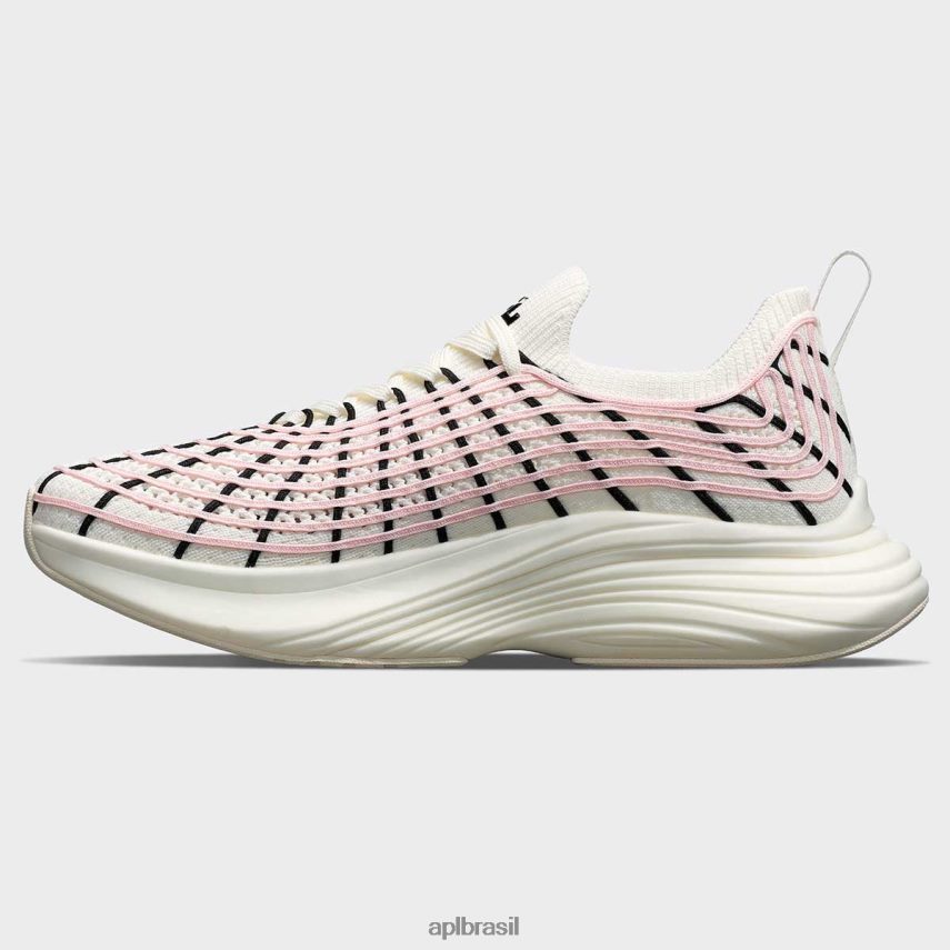 correndo APL tirolesa techloom 65 marfim/rosa branqueado/preto mulheres PRHR24116