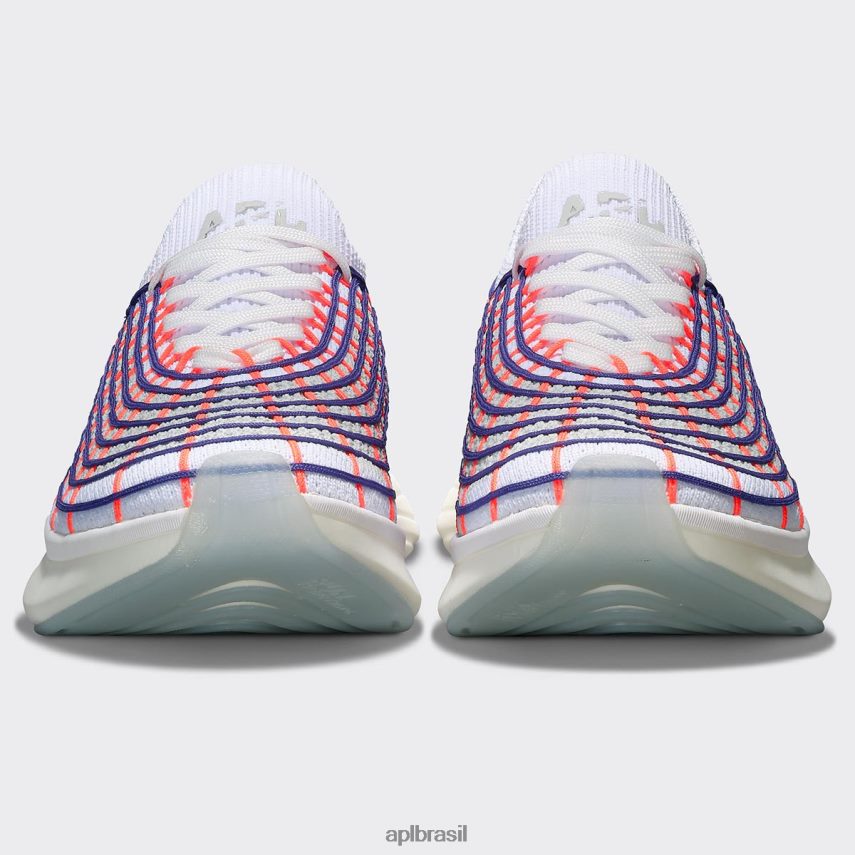 correndo APL tirolesa techloom 66 neblina branca/azul/vermelho impulsivo mulheres PRHR24347