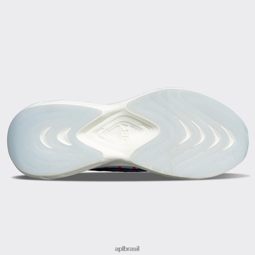 correndo APL tirolesa techloom 66 neblina branca/azul/vermelho impulsivo mulheres PRHR24347