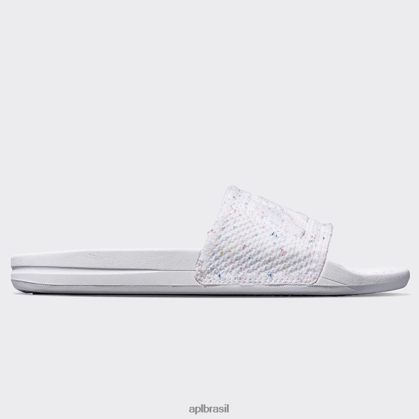 diapositivos APL grande logotipo techloom slide 1 branco/confete mulheres PRHR24546