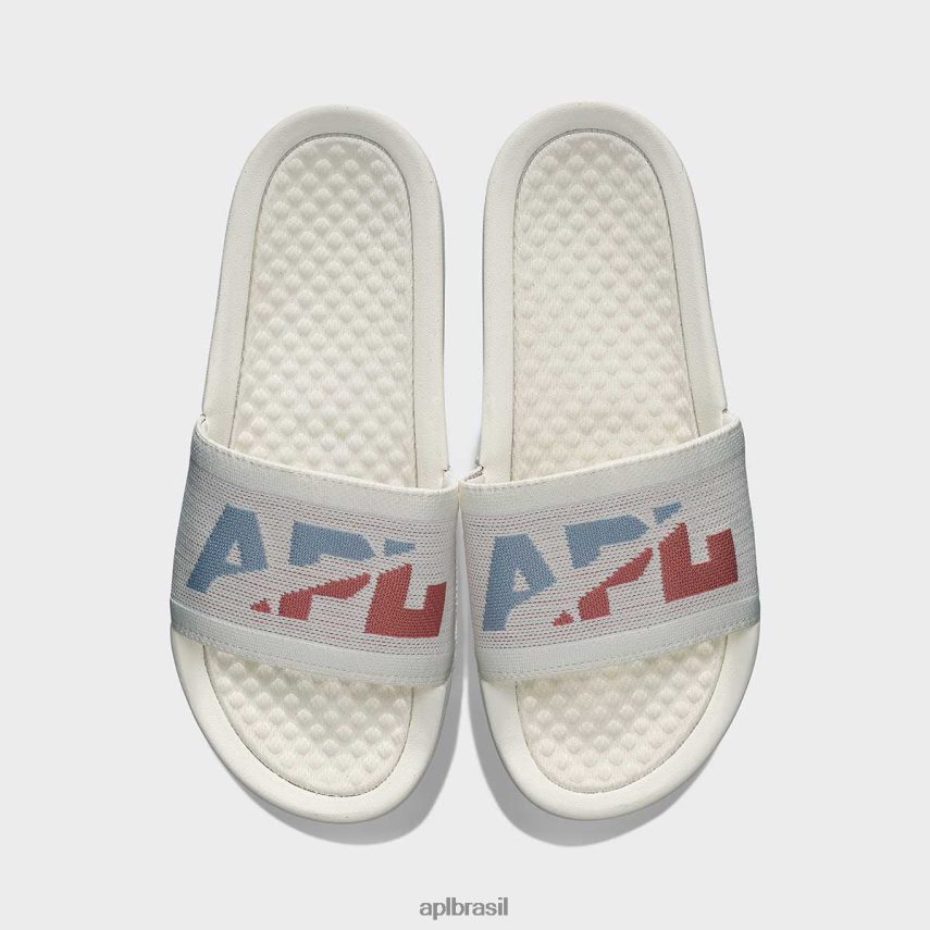 diapositivos APL grande logotipo techloom slide 1 marfim/cinza congelado/cedro mulheres PRHR24556