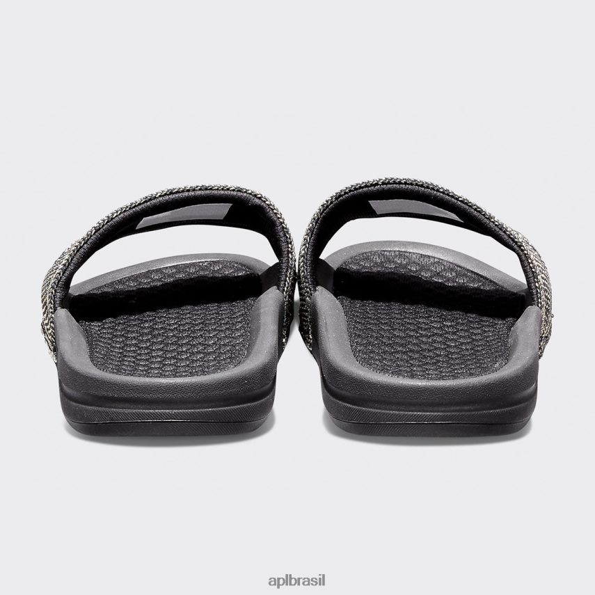 diapositivos APL grande logotipo techloom slide 4 preto/dourado/prata mulheres PRHR24673