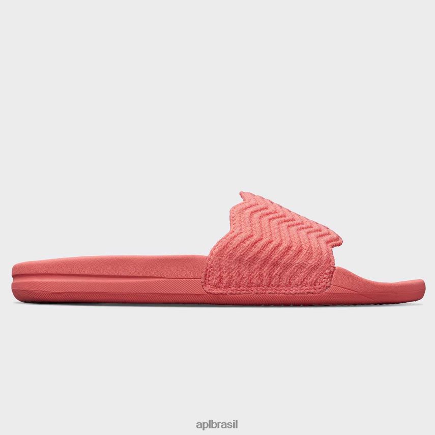 diapositivos APL slide em zigue-zague techloom coral de fogo mulheres PRHR24554