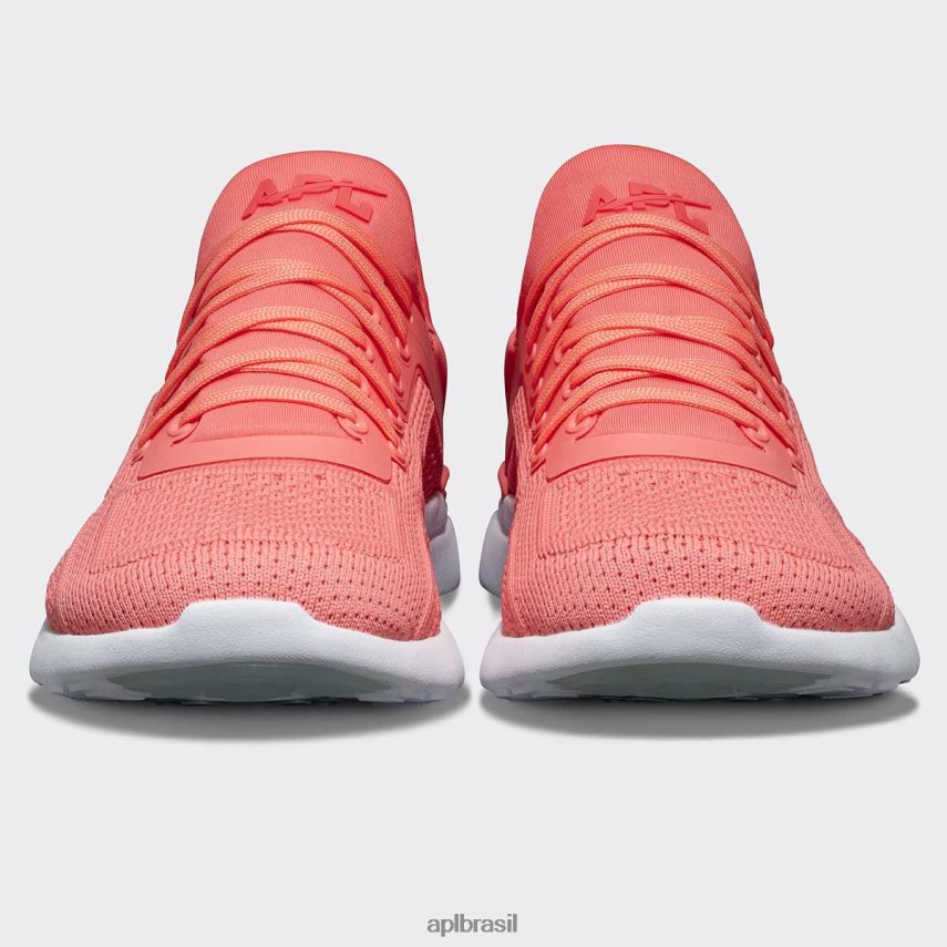 treinamento APL rastreador techloom 51 coral de fogo/branco/transparente mulheres PRHR24474